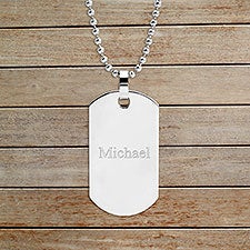 Write Your Own Personalized Dog Tag Necklace - 32889D