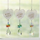 Paw Prints On My Heart Personalized Heart Suncatcher  - 32966