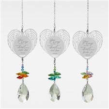 Your Wings Personalized Memorial Heart Suncatcher  - 32968