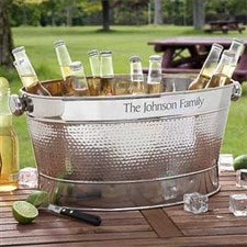 Engraved Stainless Steel Outdoor Cooler Tub - 3305