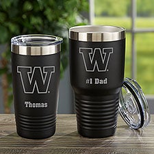 NCAA Wisconsin Badgers Personalized Stainless Steel Tumblers - 33121