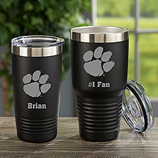 NCAA Clemson Tigers Personalized Stainless Steel Tumblers - 33162