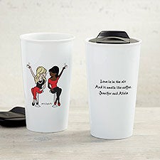 Best Friends philoSophies Personalized Ceramic Travel Mug - 33175