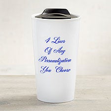You Name It Personalized Double-Wall Ceramic Travel Mug - 33201
