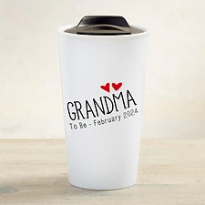 Grandparent Established Personalized Ceramic Travel Mug - 33206