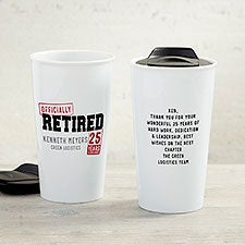 Officially Retired Personalized Ceramic Travel Mug  - 33211