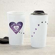 We Love You To Pieces Personalized Ceramic Travel Mugs - 33228