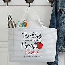 Inspiring Teacher Personalized Tote Bag - 33238