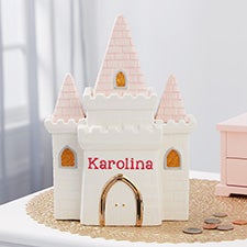 Princess Castle Personalized Piggy Bank - 33284