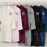 Lavish Last Name Embroidered Fleece Robes - 33287