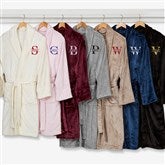Lavish Last Name Embroidered Fleece Robes - 33287