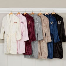 Playful Name Embroidered Fleece Robes - 33288