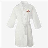 Playful Name Embroidered Waffle Weave Kimono Robe - 33290