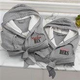 His & Hers Personalized Sweatshirt Robes - 33292