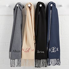 Classic Comfort Embroidered Cashmere Feel Scarf - 33297