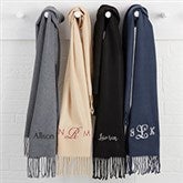 Classic Comfort Embroidered Cashmere Feel Scarf - 33297