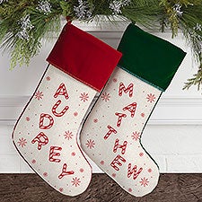Candy Cane Lane Personalized Christmas Stockings - 33318
