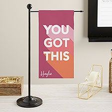 You Got This Personalized Mini Desk Flag - 33339