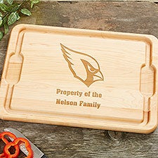 NFL Arizona Cardinals Personalized Maple Cutting Boards - 33344