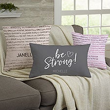 Words of Encouragement Personalized Throw Pillows - 33354