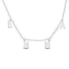 Personalized Name Sterling Silver Choker Necklace  - 33356D