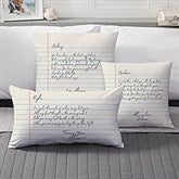 Love Letter Personalized Throw Pillows - 33365