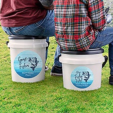 His Favorite Personalized Fishing Bucket Cooler - 33366