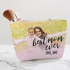 Best Mom Ever Personalized Photo Makeup Bag - 33379