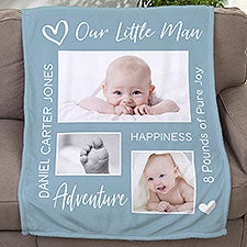 Baby Photo Collage Personalized Photo Blanket - 33391