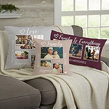 Photo Collage For Him Personalized Photo Throw Pillows - 33393