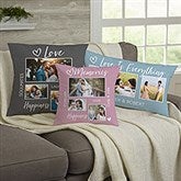 Couples Photo Collage Personalized Photo Throw Pillows - 33395