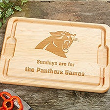 NFL Carolina Panthers Personalized Maple Cutting Boards - 33402