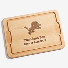NFL Detroit Lions Personalized Maple Cutting Boards - 33408