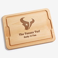 NFL Houston Texans Personalized Maple Cutting Boards - 33410