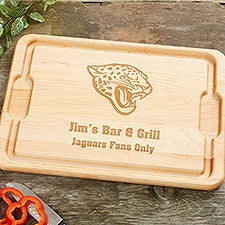 NFL Jacksonville Jaguars Personalized Maple Cutting Boards - 33412
