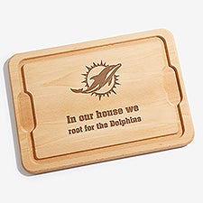 NFL Miami Dolphins Personalized Maple Cutting Boards - 33416