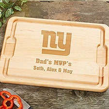 NFL New York Giants Personalized Maple Cutting Boards - 33420