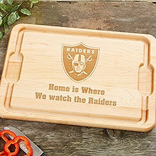 NFL Las Vegas Raiders Personalized Maple Cutting Boards - 33422