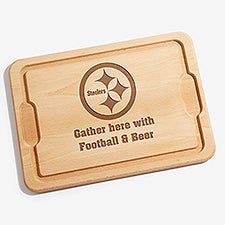 NFL Pittsburgh Steelers Personalized Maple Cutting Boards - 33424