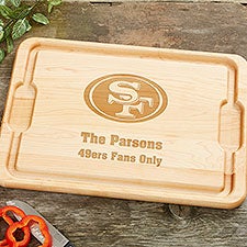 NFL San Francisco 49ers Personalized Maple Cutting Boards - 33425