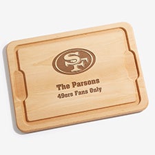 NFL San Francisco 49ers Personalized Maple Cutting Boards - 33425