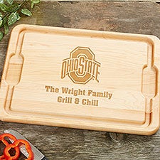 NCAA Ohio State Buckeyes Personalized Maple Cutting Boards - 33438