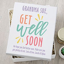 Get Well Soon Personalized Keepsake Gift Box - 33478