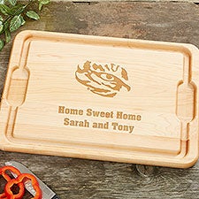 NCAA LSU Tigers Personalized Maple Cutting Boards - 33488