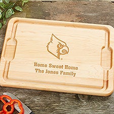 NCAA Louisville Cardinals Personalized Maple Cutting Boards - 33489