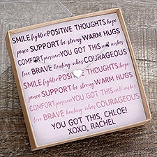 Words of Encouragement Necklace With Personalized Message Card - 33503