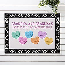 Grandmas Sweethearts Personalized Doormats - 33528