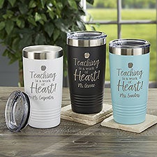 Inspiring Teacher Personalized 20oz Stainless Steel Tumblers - 33537