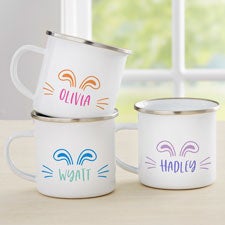 Ear-resistible Name Personalized Kids Easter Enamel Mugs - 33545