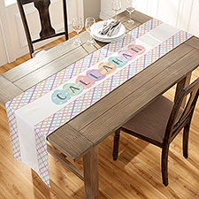 Easter Eggs Personalized Table Runner - 33550